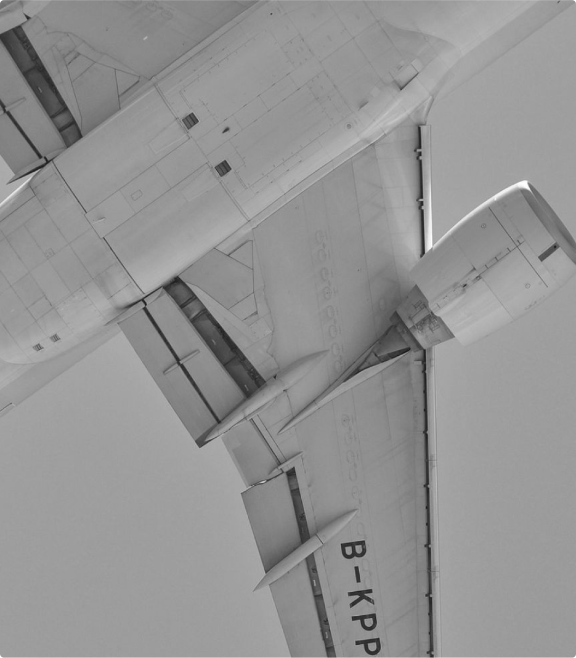 Plane seen from below